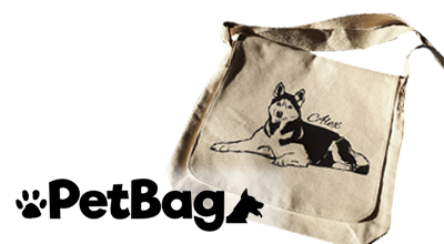 De PetBag schoudertas: een unieke tas met de afbeelding van het huisdier van jouw klant