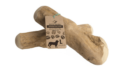 Koffieboomwortel: de vegetarische kauwsnack voor de hond!